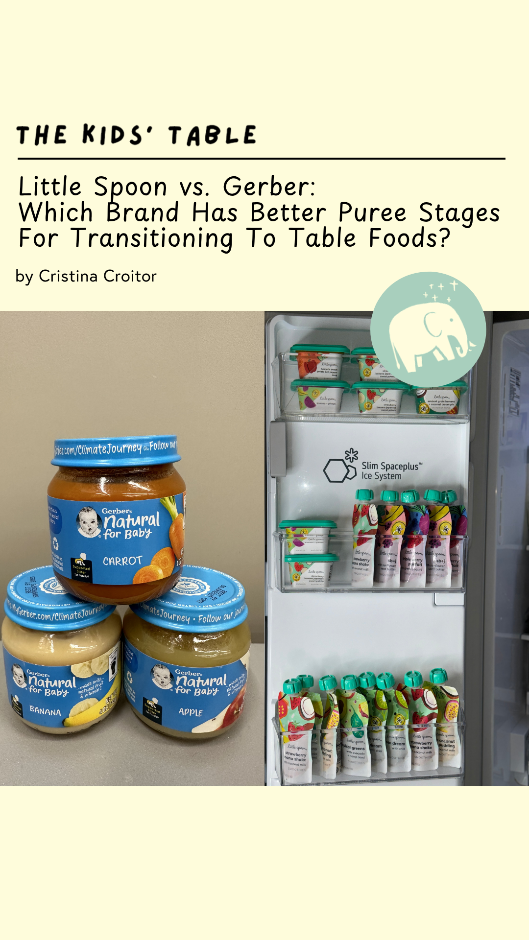 The Kids' Table Facebook ad