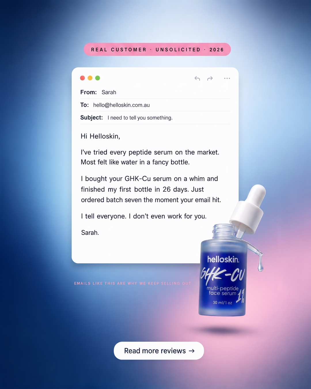 Helloskin Facebook ad