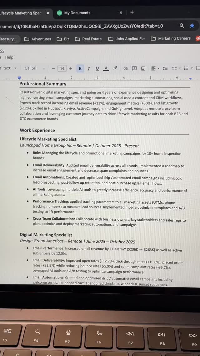 Enhancv Facebook ad: If you’re not getting interviews, try this