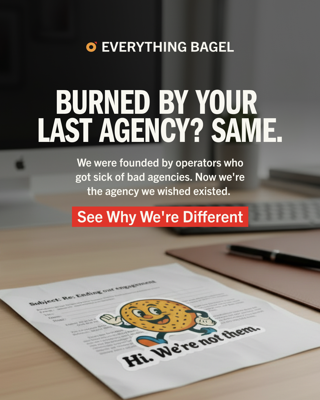 Everything Bagel Facebook ad: We've heard all the horror stories.