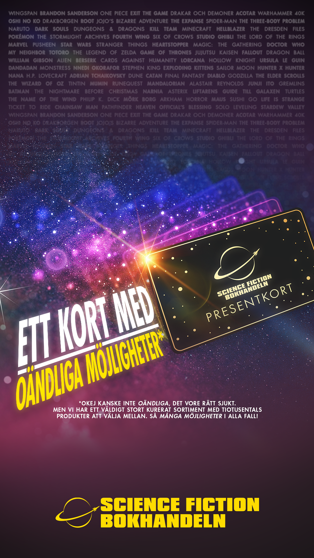 Science Fiction Bokhandeln Facebook ad