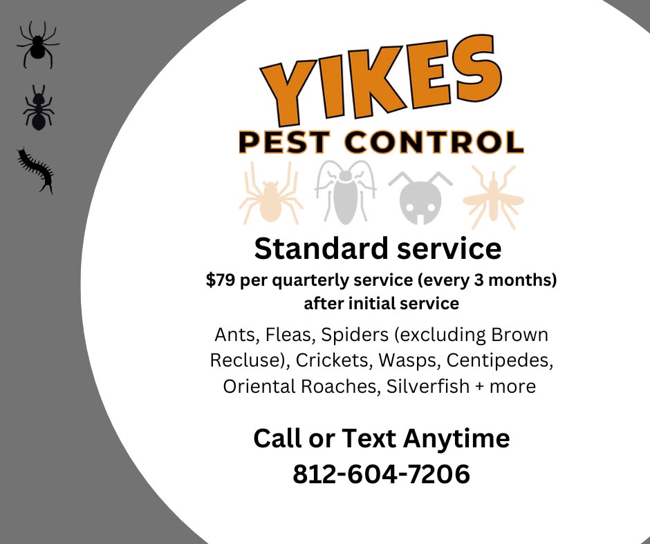 YIKES Pest Control Facebook ad