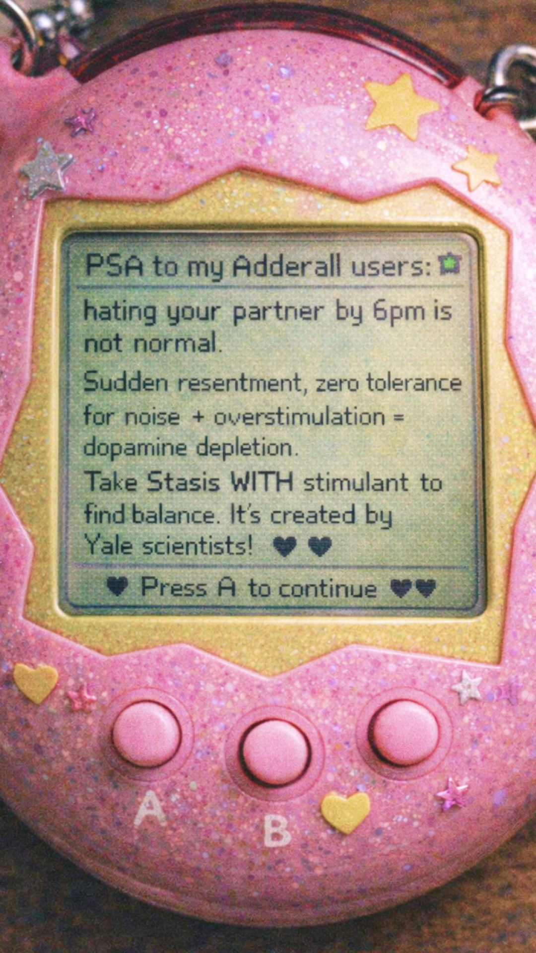Stasis Facebook ad