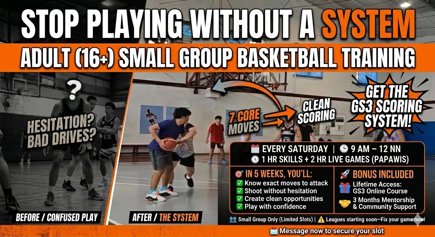 GS3 Basketball Facebook ad: Adult (16+) Small Group Basketball Training