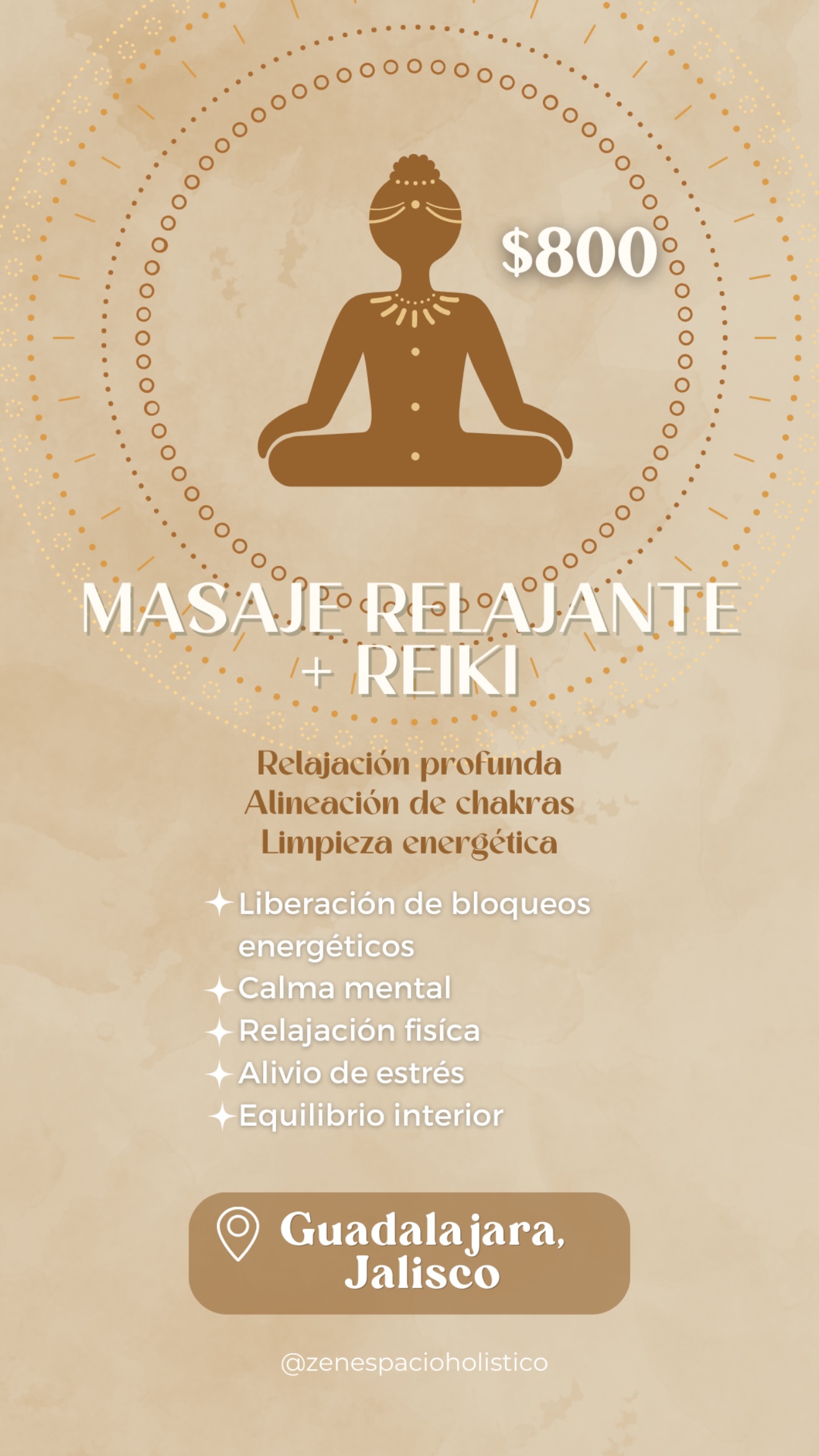 Zen espacio holistico Facebook ad from Oct 28, 2025