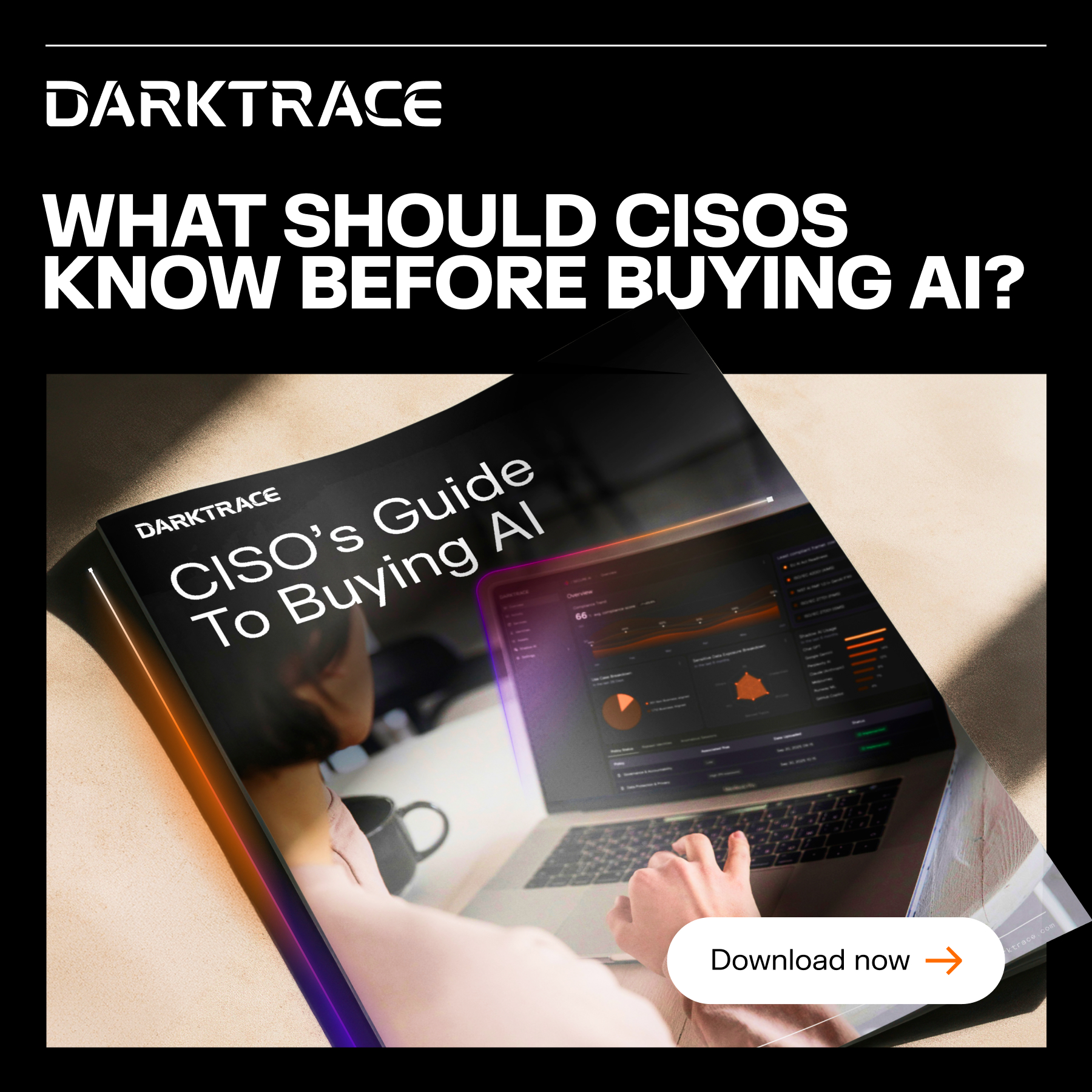Darktrace Facebook ad: Access the guide