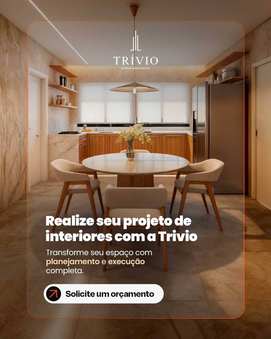 Trivio Gestão de Obras Facebook ad: Solicitar orçamento