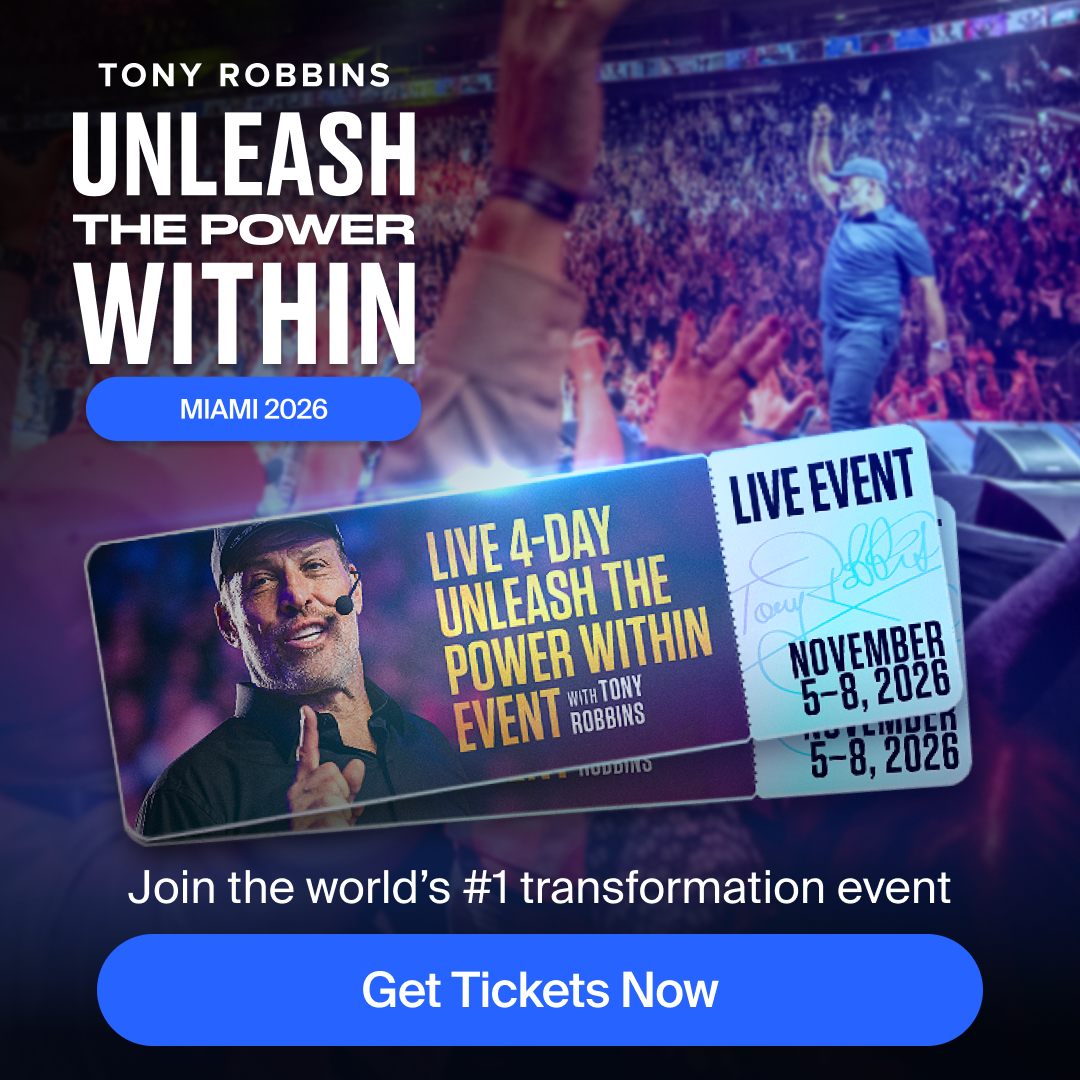 Tony Robbins Facebook ad
