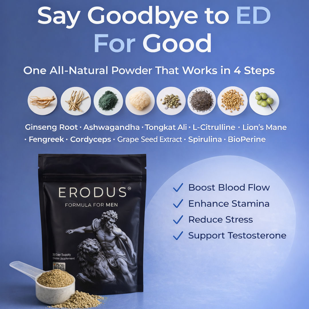 Erodus Formula For Men Facebook ad