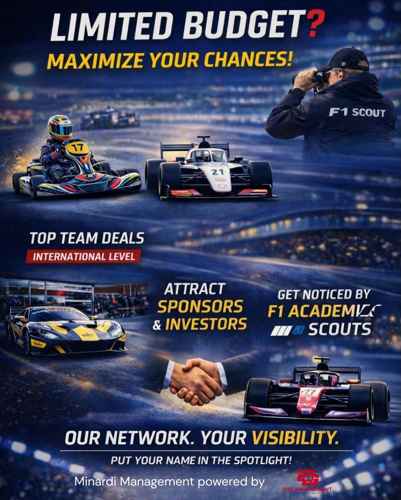 Minardi Management Facebook ad