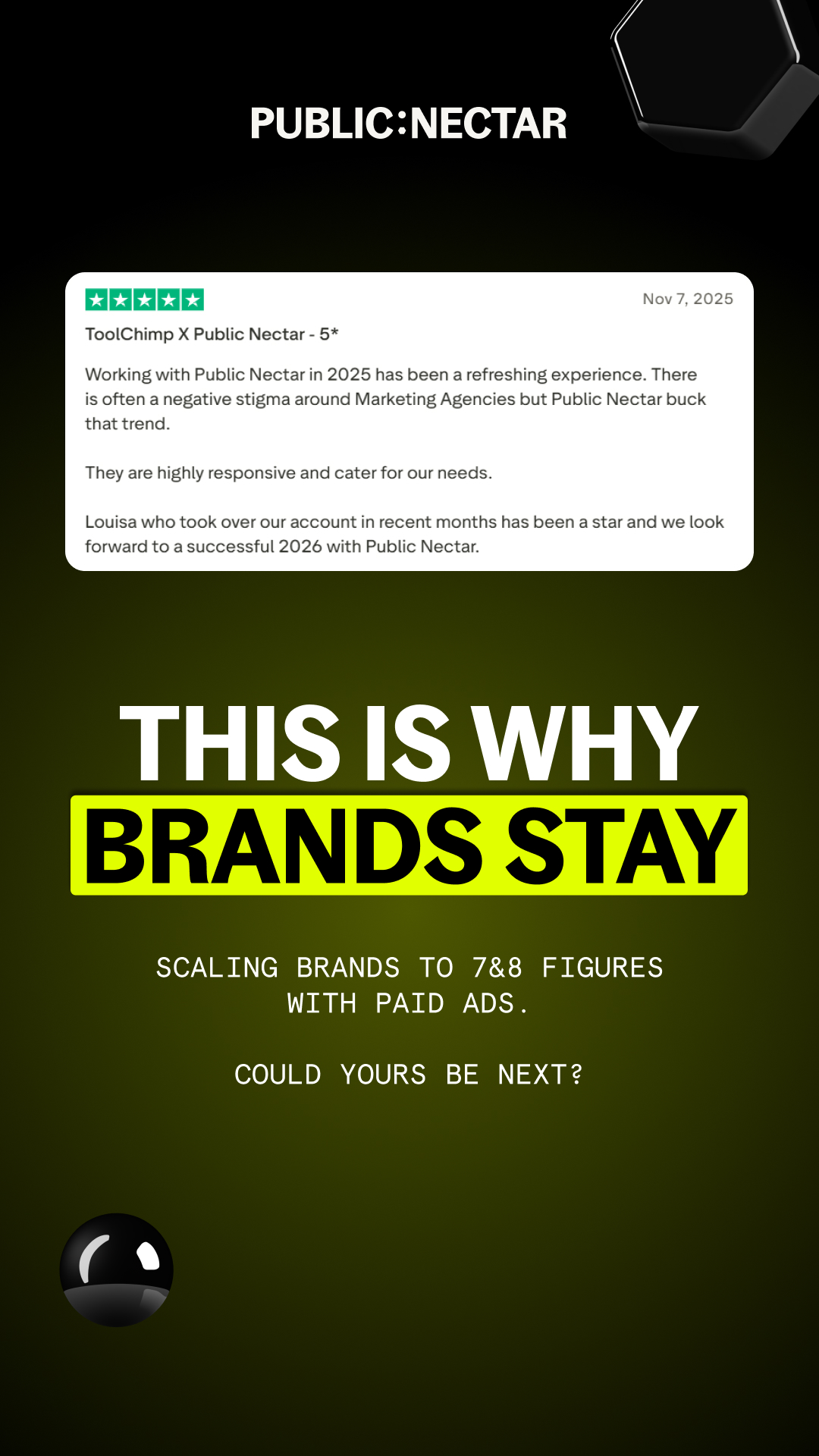 Public Nectar Facebook ad: Get your FREE growth audit