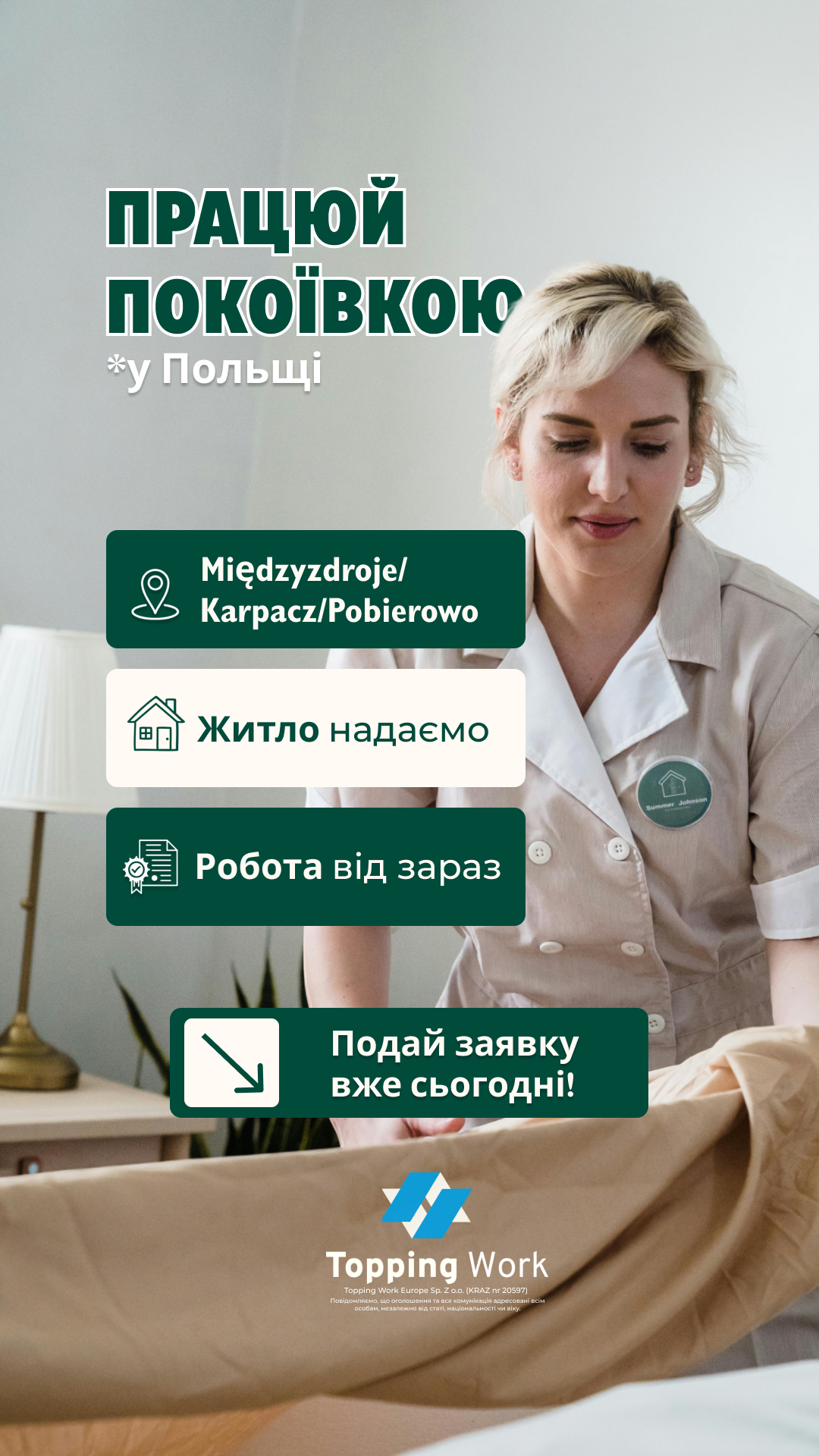 Topping Work - Agencja Pośrednictwa Pracy Facebook ad