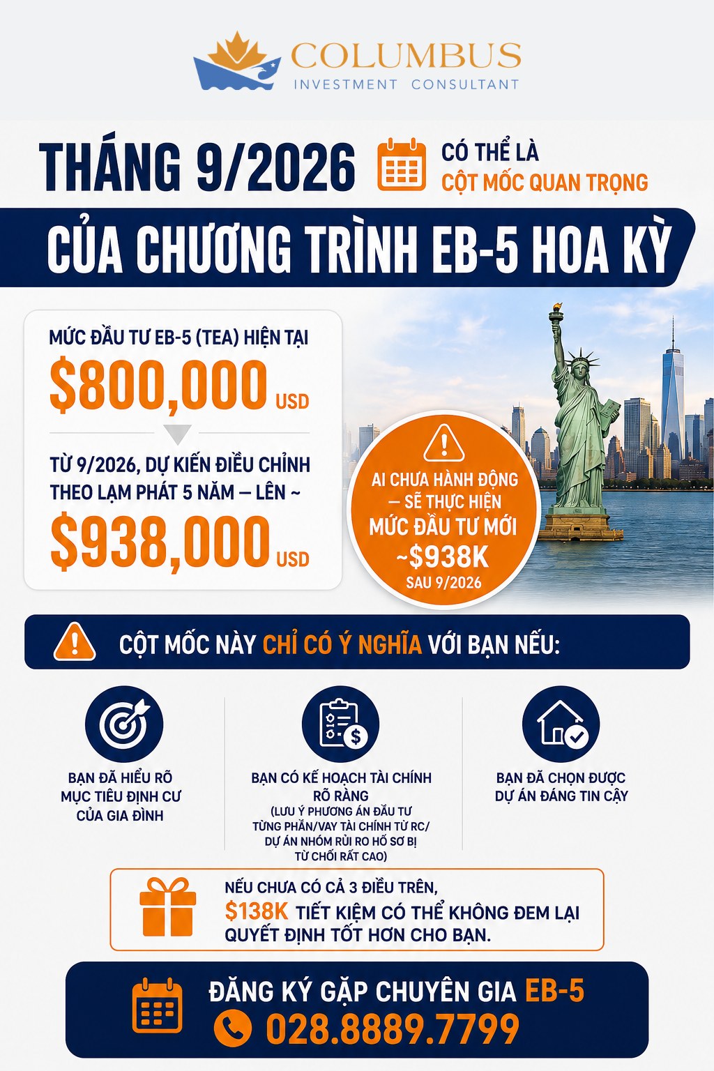Columbus Immigration Consultant Facebook ad: Tháng 9/2026 có thể là cột mốc lớn…