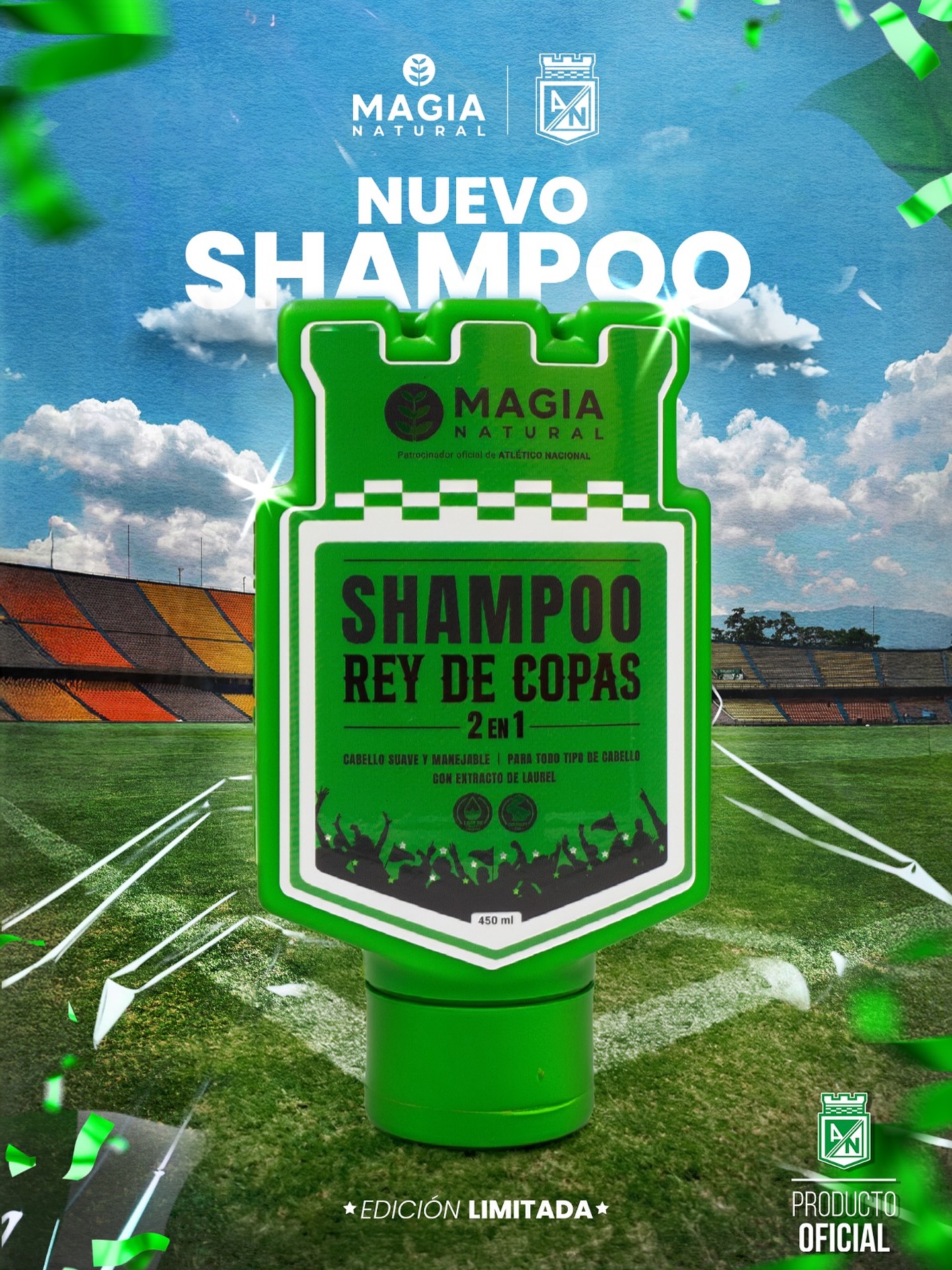 Magia Natural SAS Facebook ad: Nuevo shampoo rey de copas