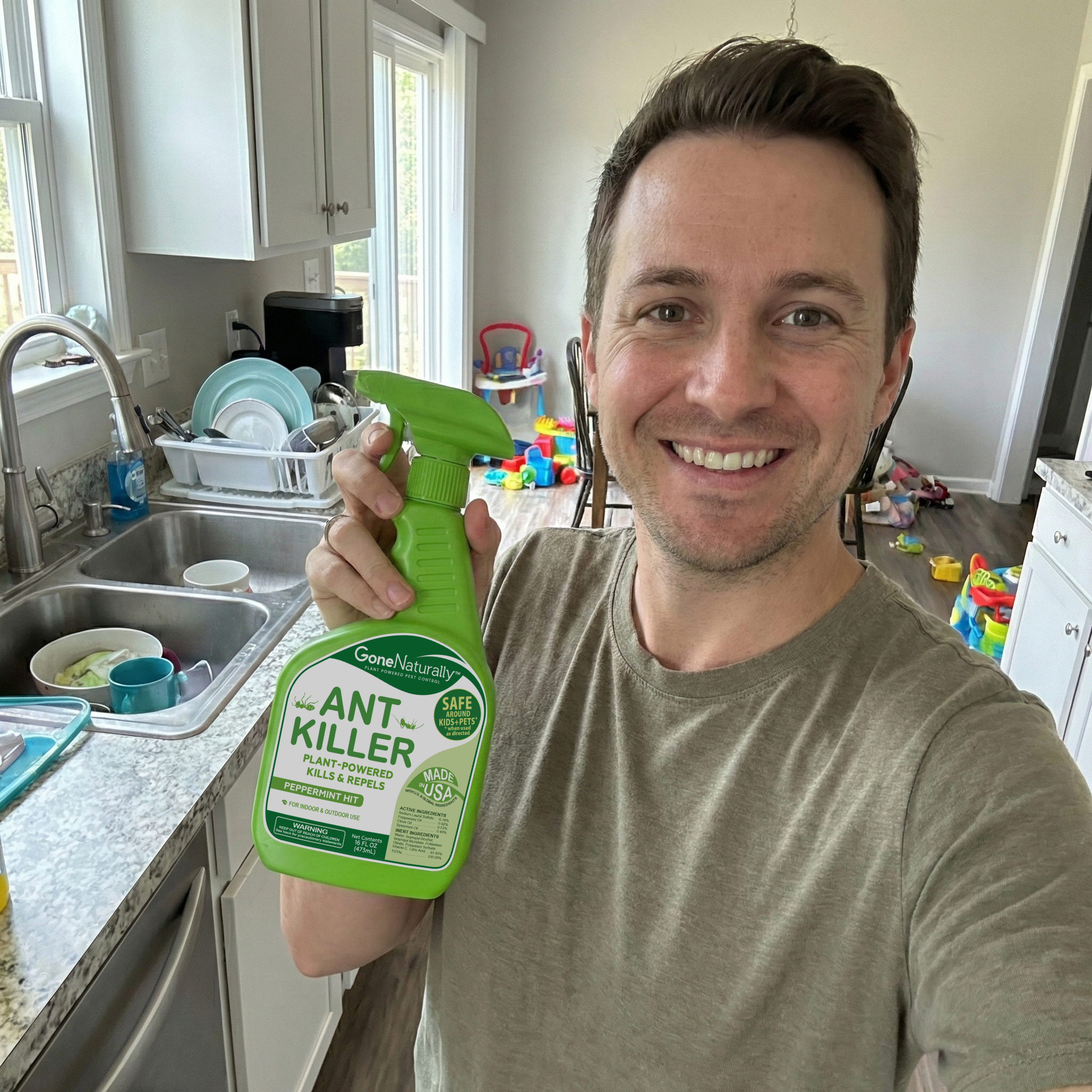 Gone Naturally Facebook ad: The mom hack for an ant-free household.