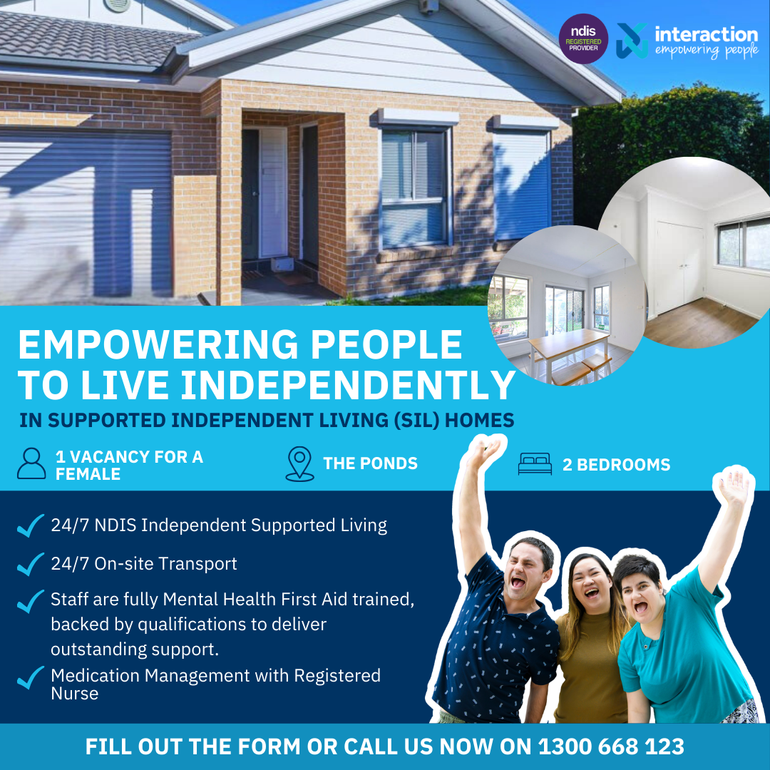 Interaction Disability Services Facebook ad