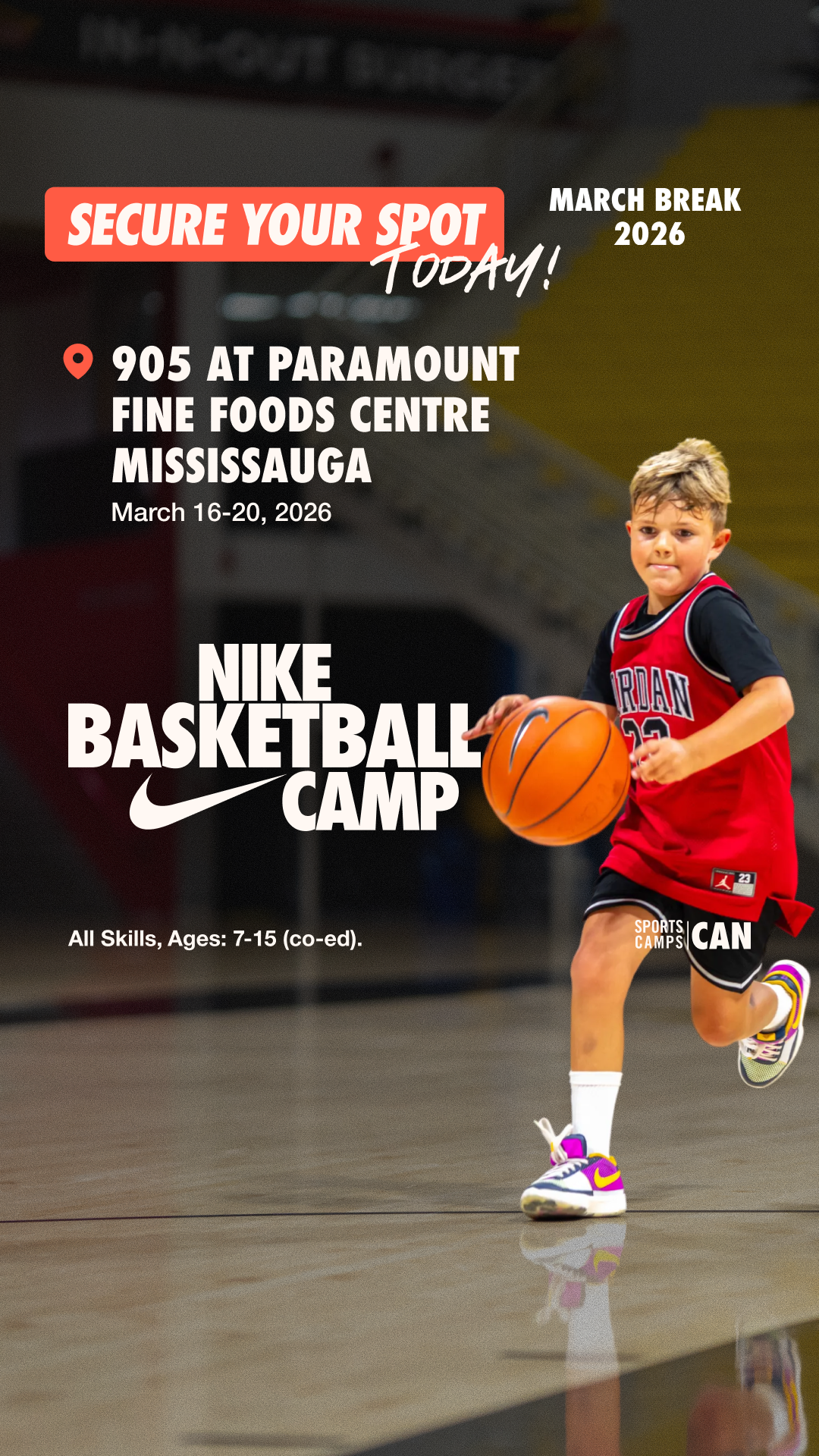 Nike Sports Camps Canada Facebook ad