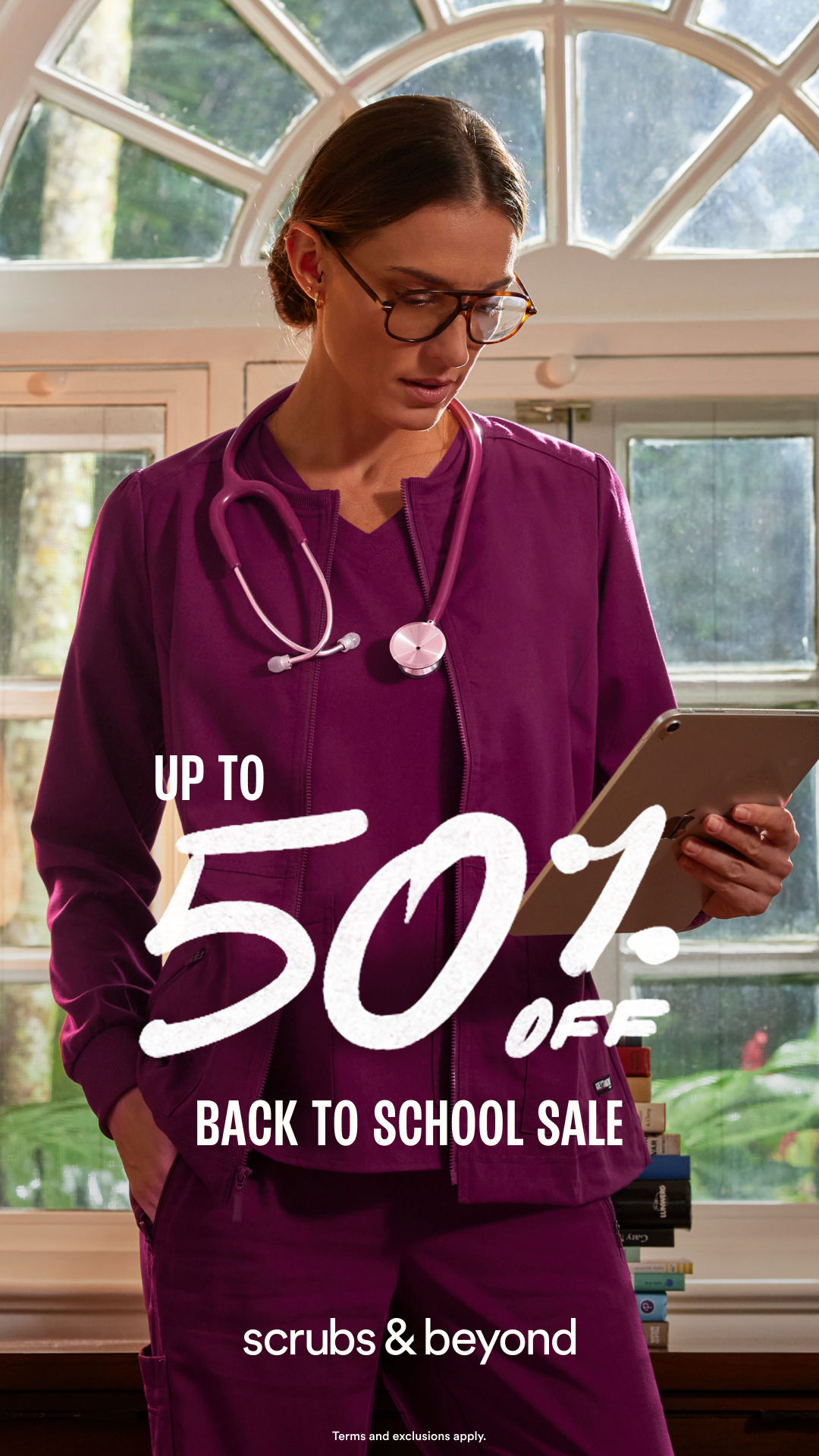 Scrubs & Beyond Facebook ad