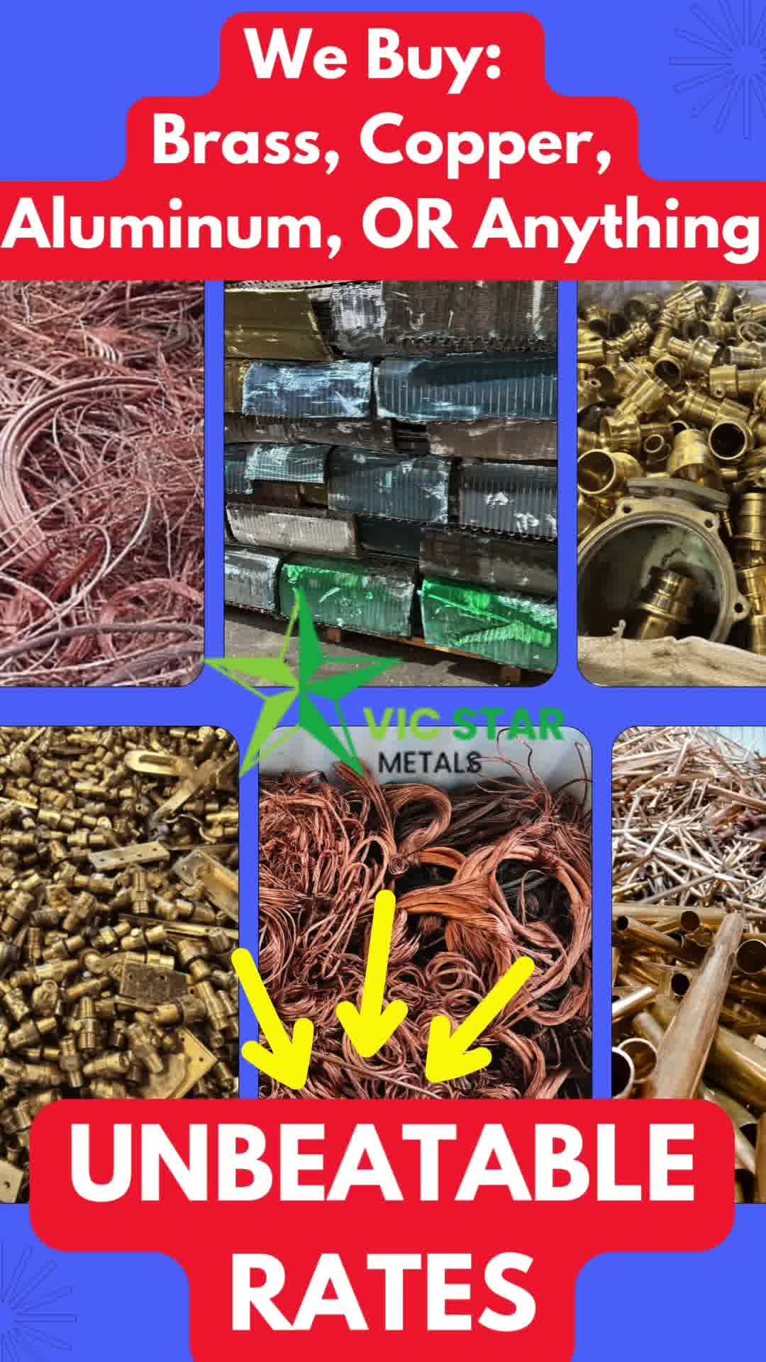 VIC STAR Metals Pty Ltd Facebook ad: Get Top Rates for Copper, Brass, Aluminium &…