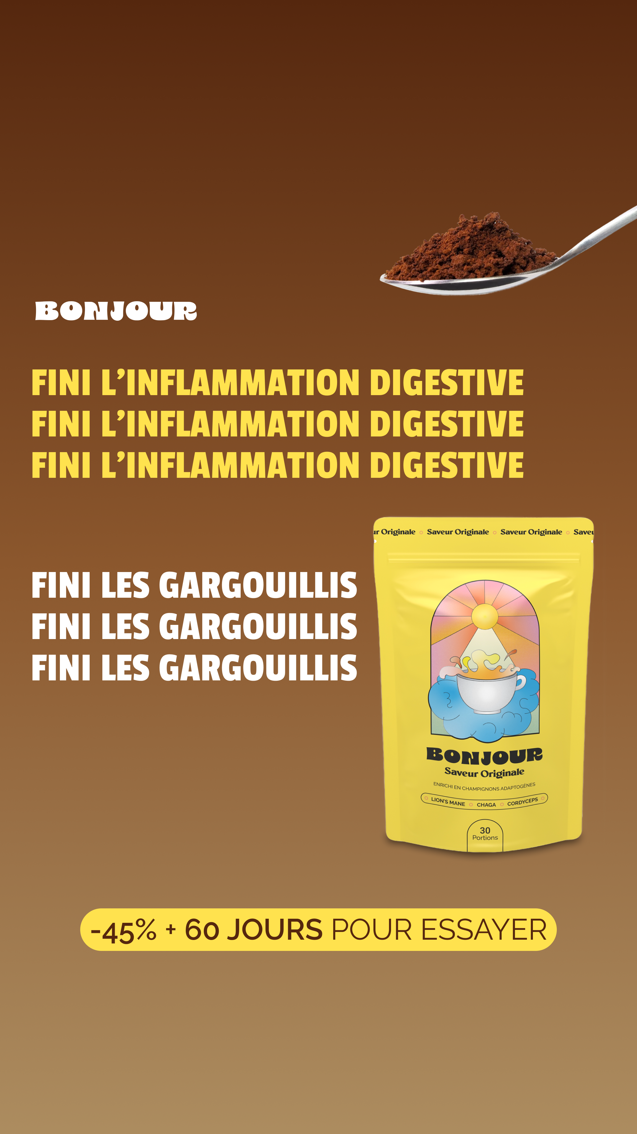 Bonjour Facebook ad