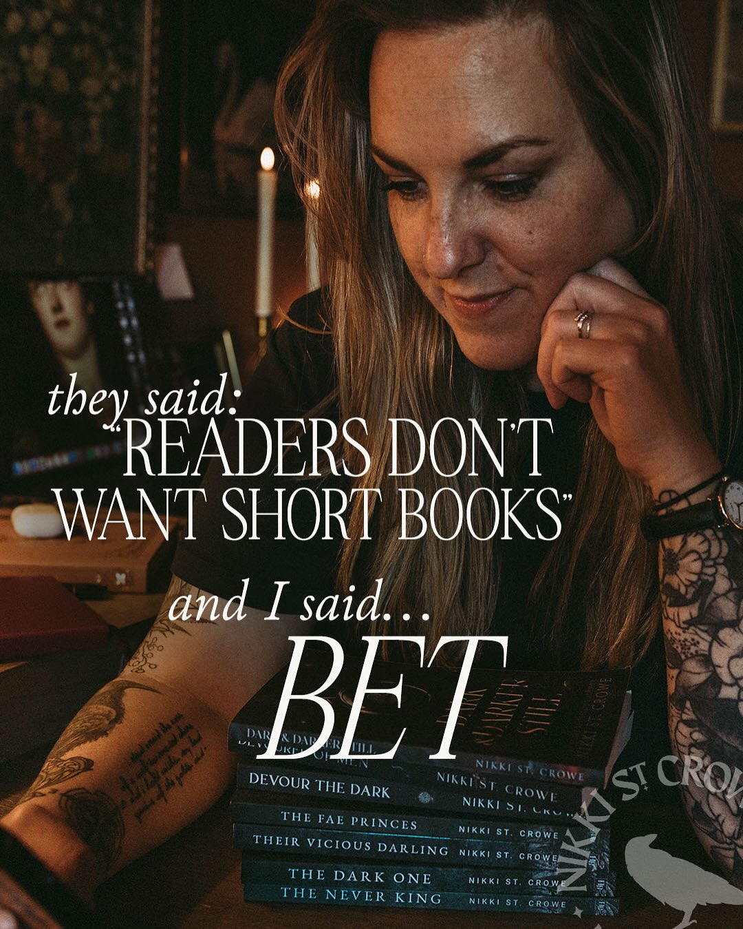 Author Nikki St. Crowe Facebook ad