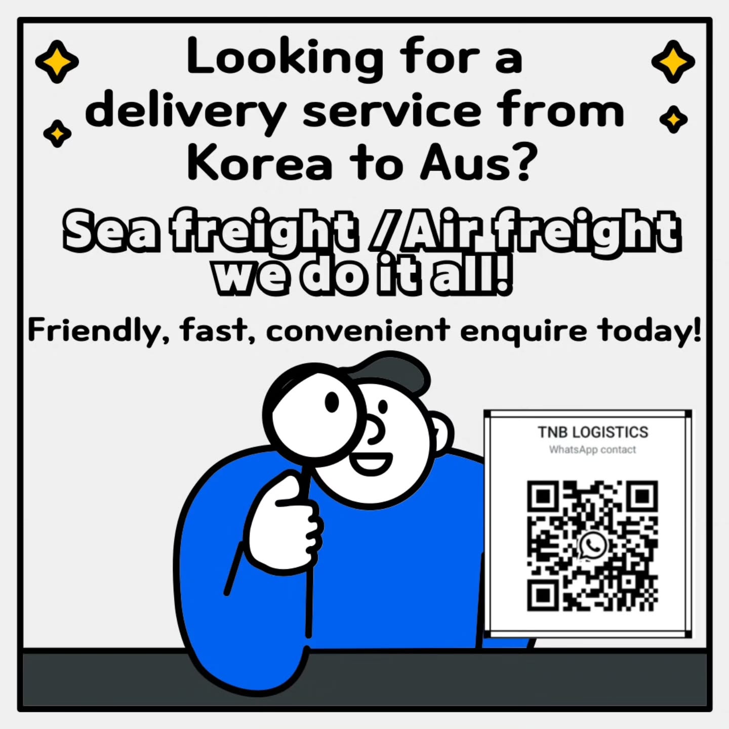 TNB Global Logistics Facebook ad from Aug 3, 2025