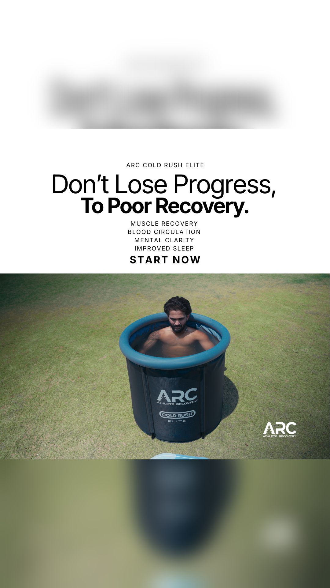 ARC - Athlete Recovery Facebook ad