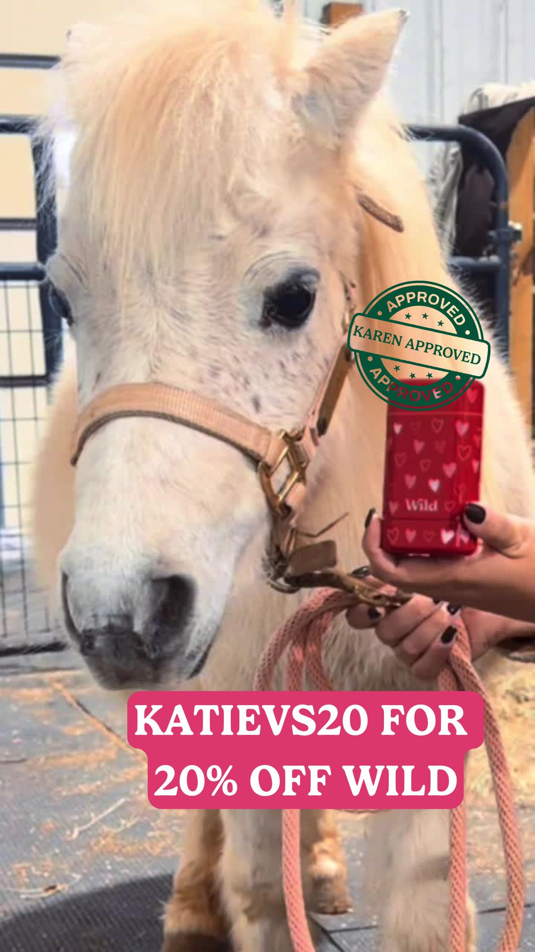 Wild Facebook ad: Get 20% off all Wild products with code KATIEVS20