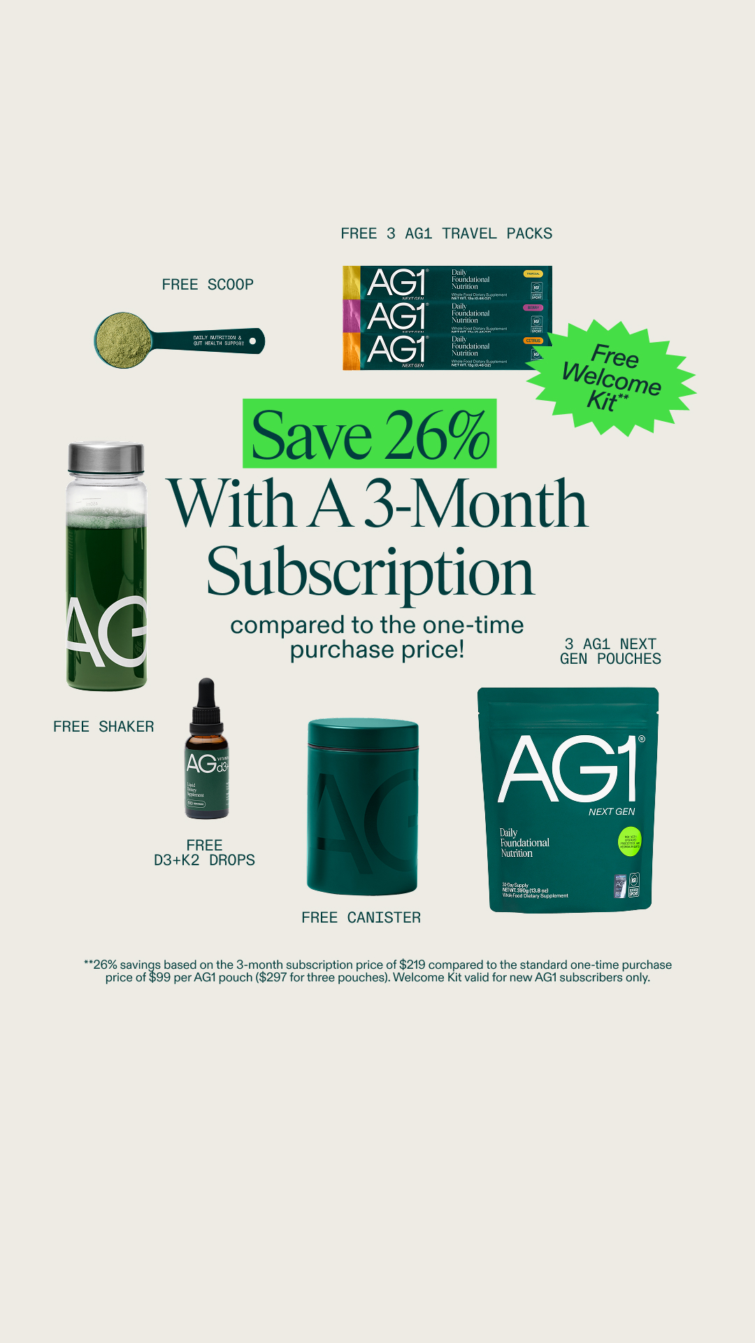 AG1 by Athletic Greens Facebook ad