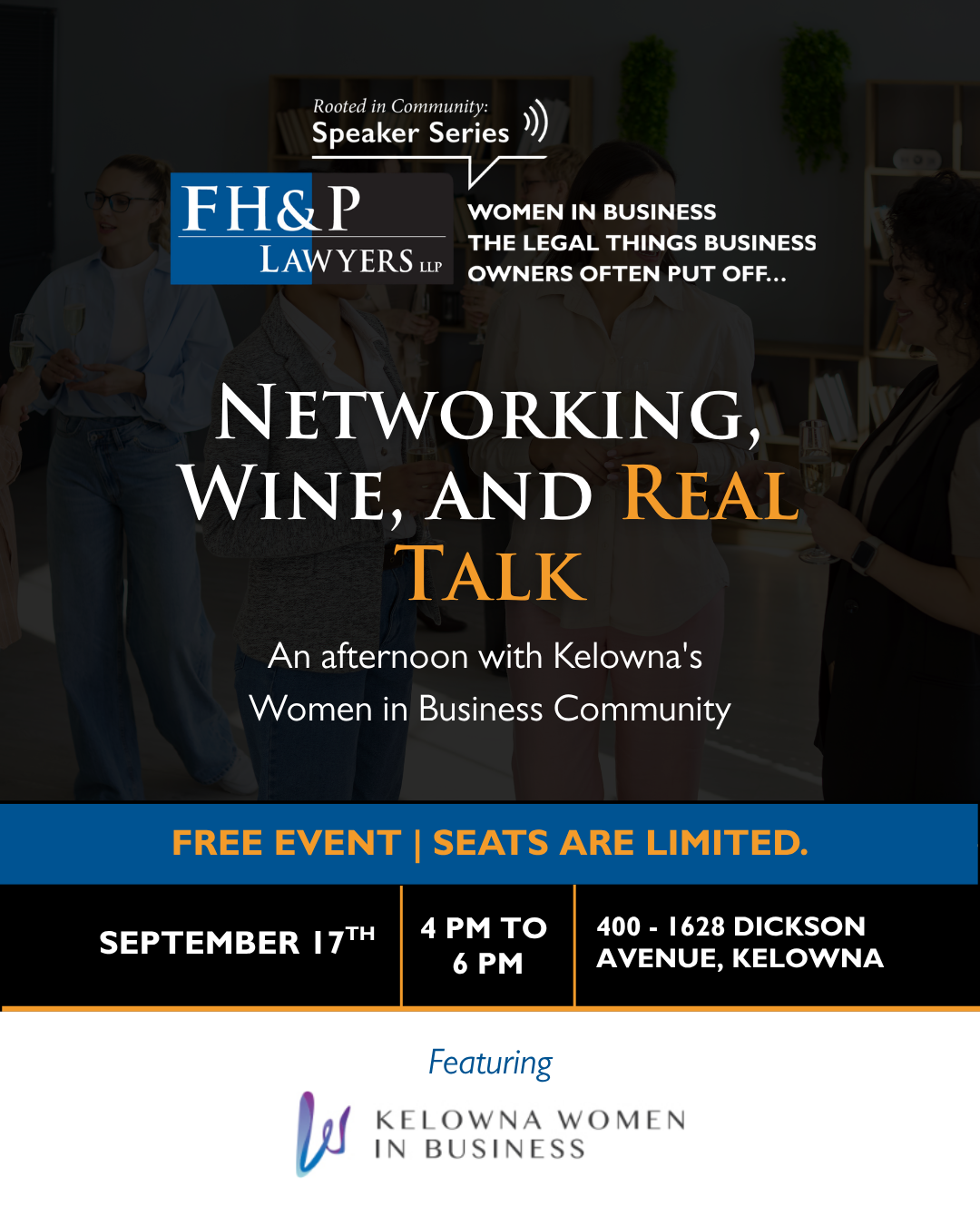 FH&P Lawyers LLP Facebook ad: Free Event: The Legal Things Business Owners Often Put Off