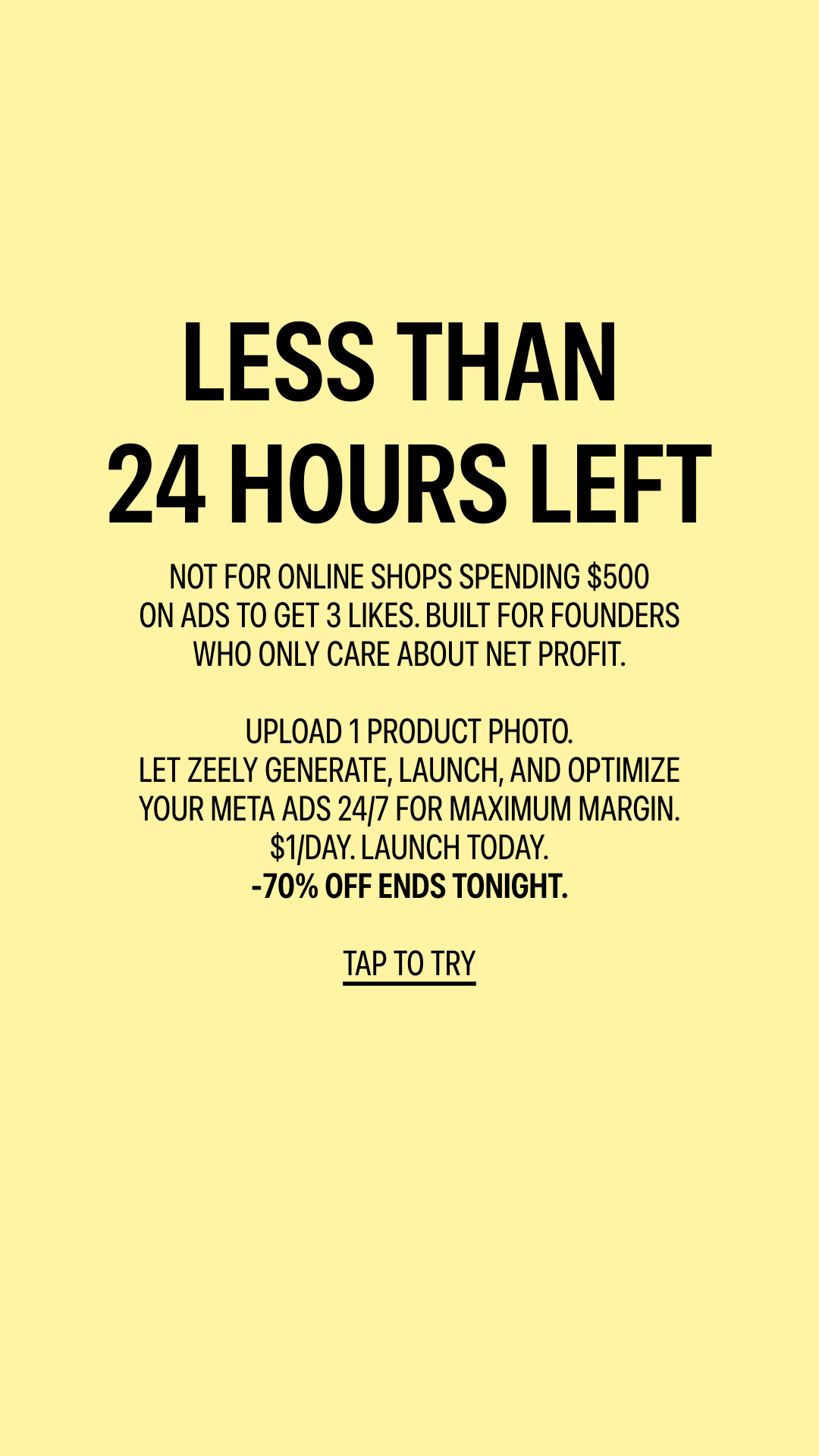 Zeely Facebook ad