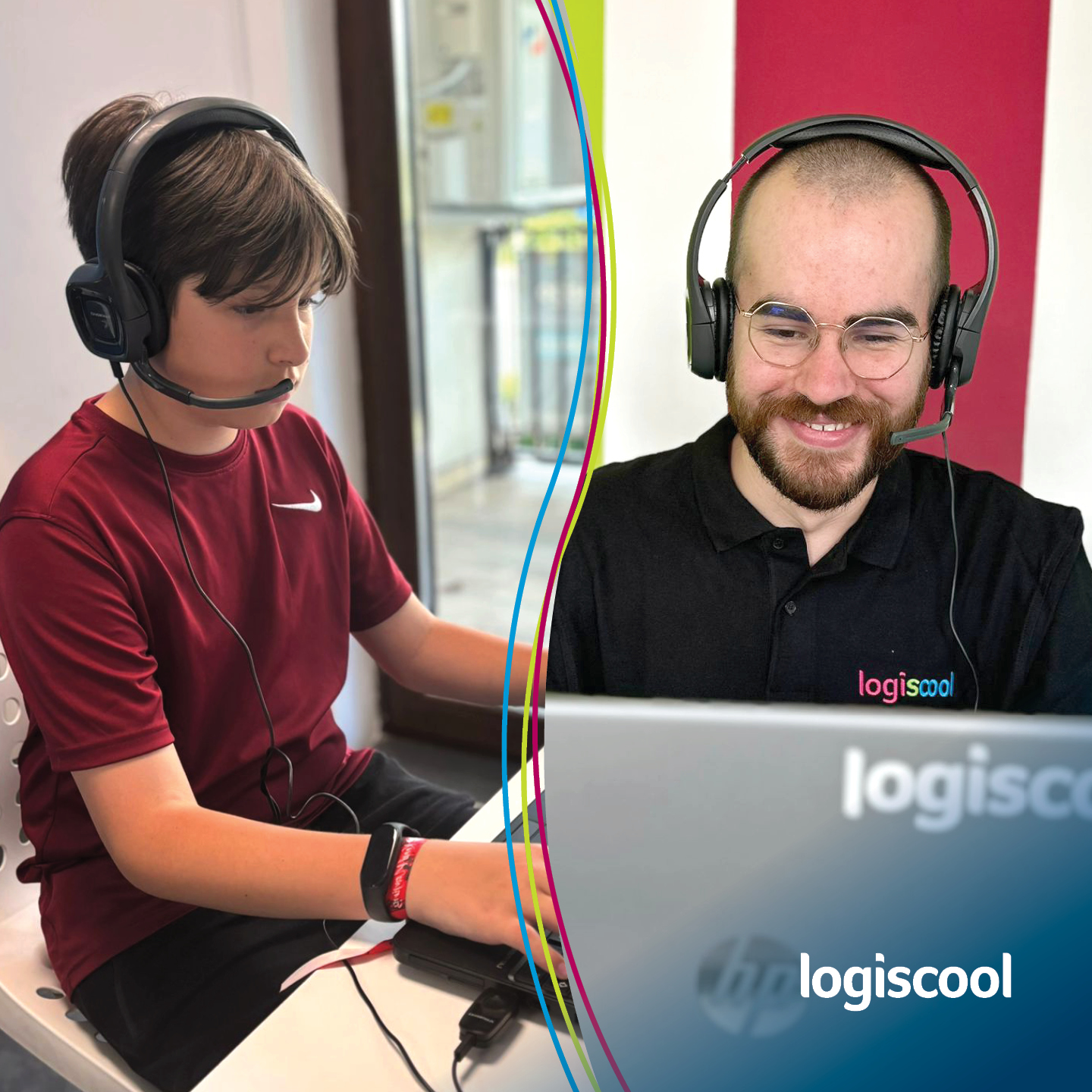 Logiscool România Facebook ad: Cursuri de educație digitală 1-la-1 pentru copii