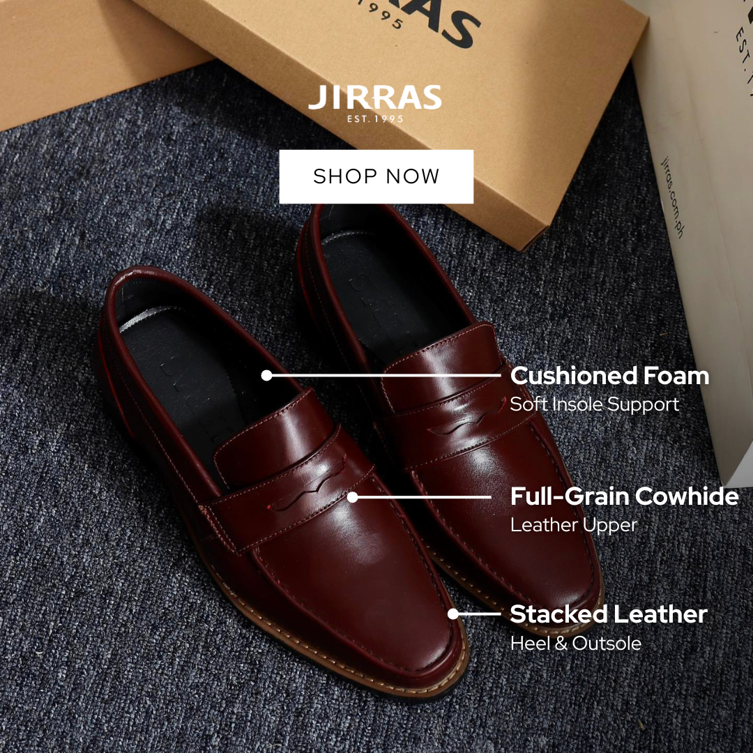 Jirras Facebook ad: Timeless Leather Footwear for Professionals