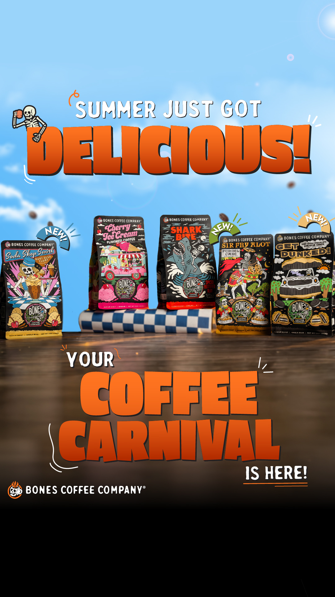 Bones Coffee Company Facebook ad