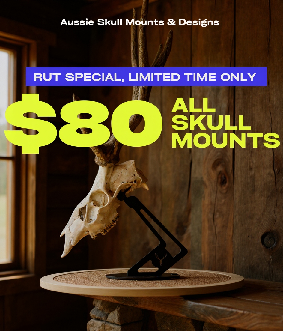 Aussie Skull Mounts and Designs Facebook ad