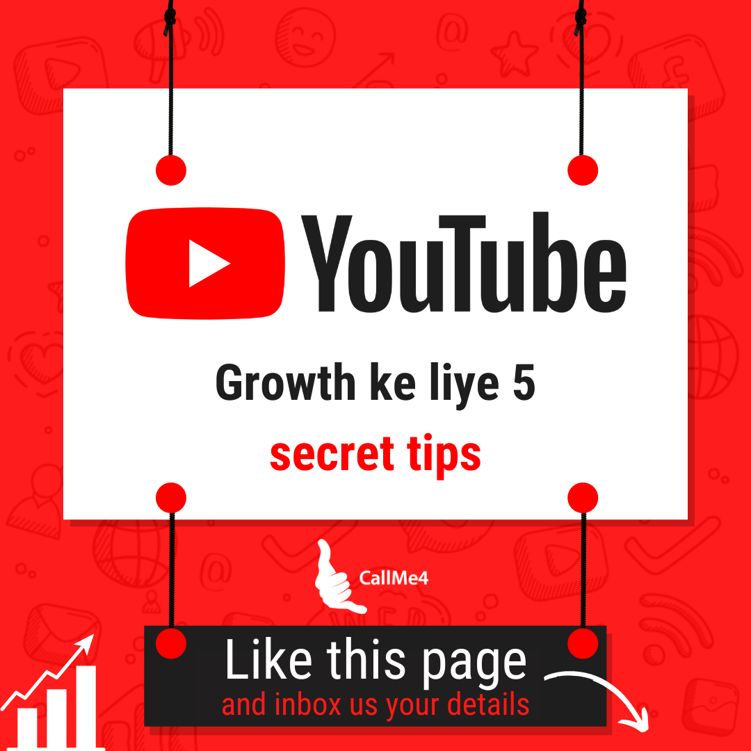 CallMe4 Facebook ad: Get personalized tips from the Indian YouTube experts.