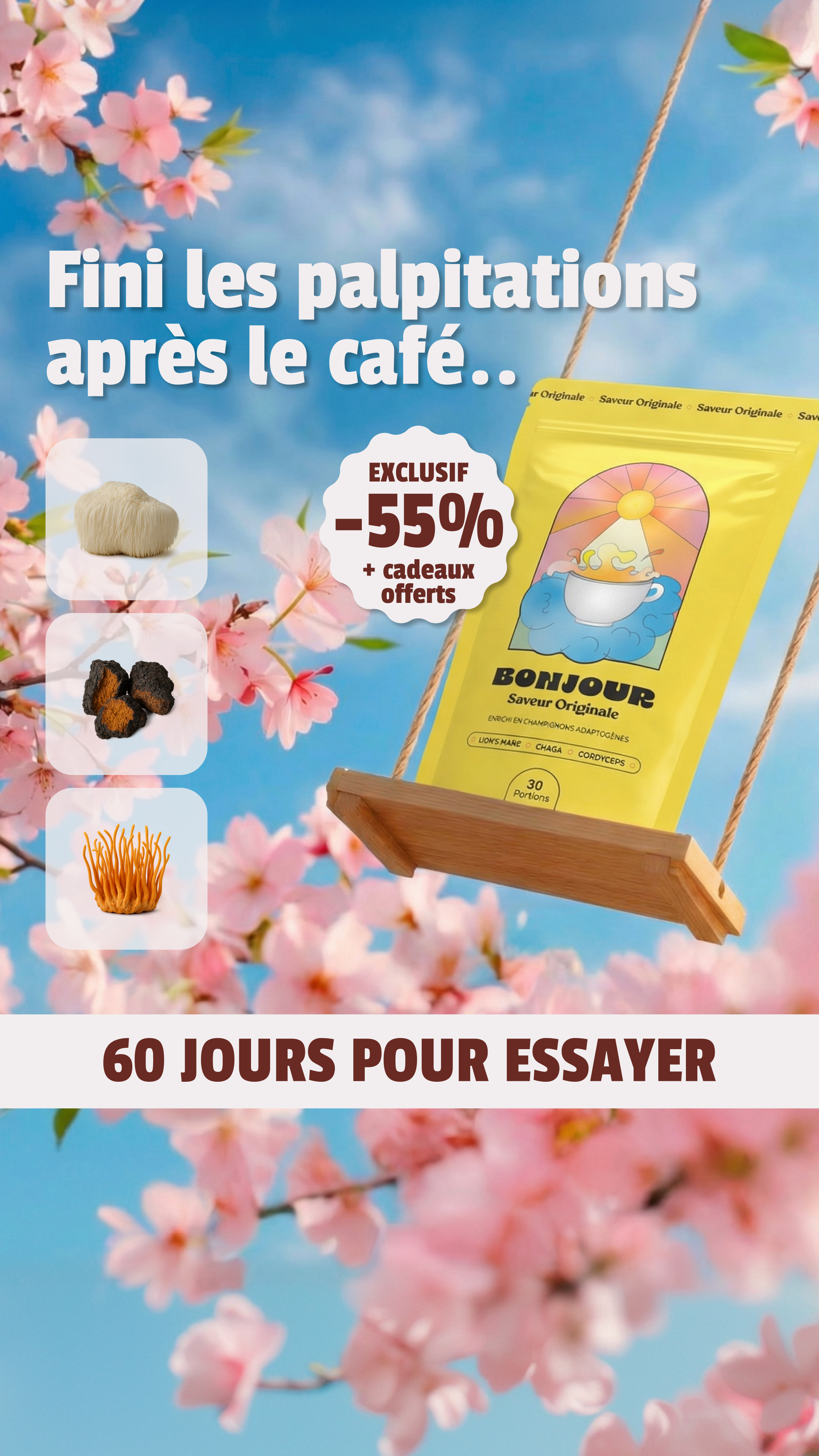 Lea.anti-anxiété Facebook ad: -55% + cadeaux offerts!