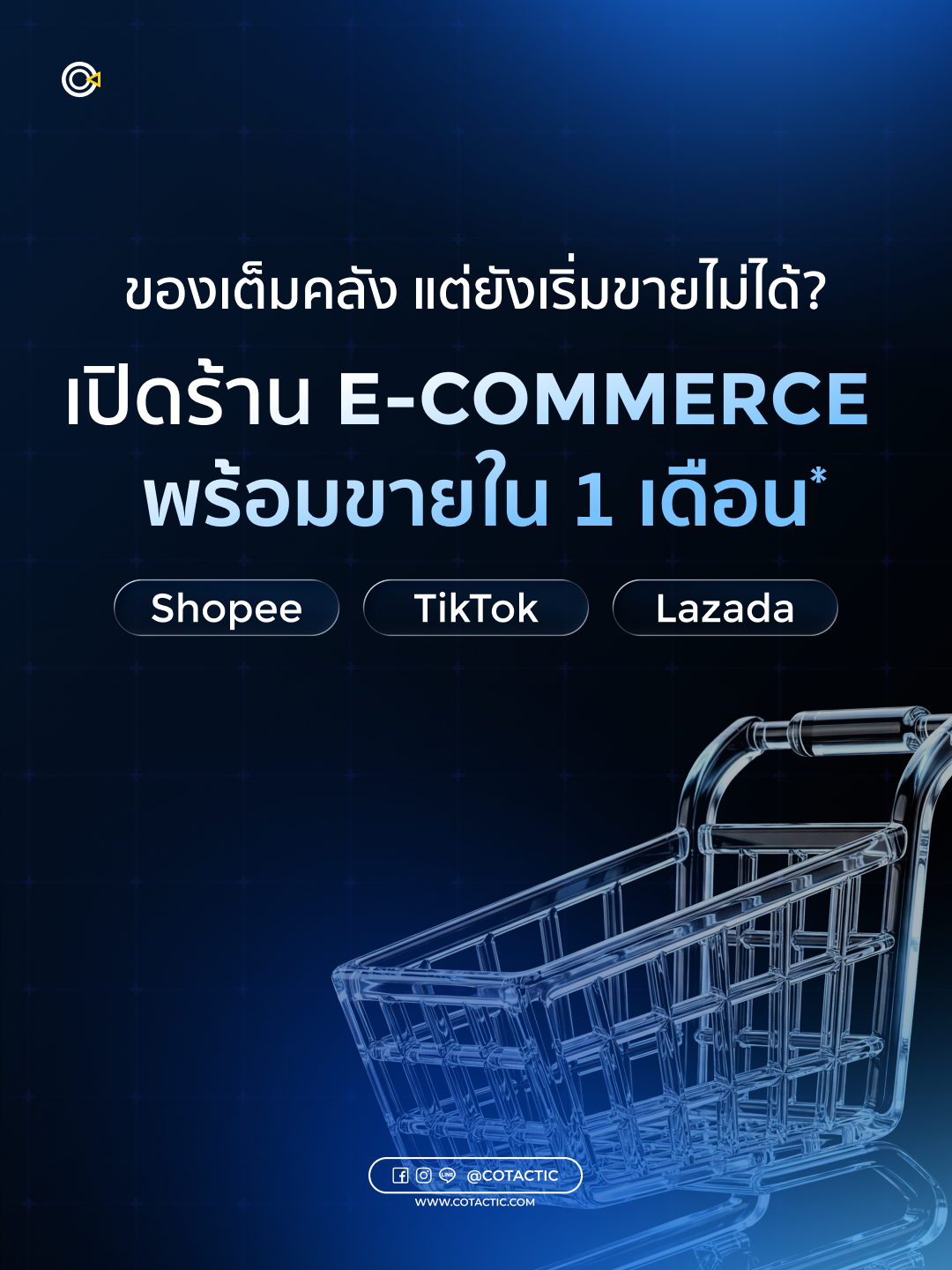 Cotactic Media - Digital Marketing Agency Facebook ad: Cotactic เชี่ยวชาญด้านการตลาด ประสบการณ์ตลอด 9 ปี