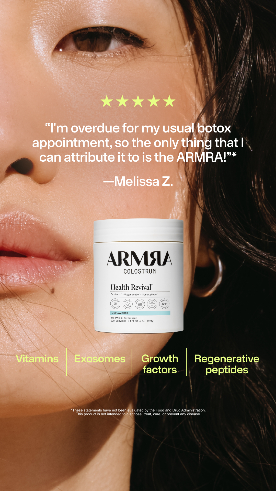 ARMRA Facebook ad