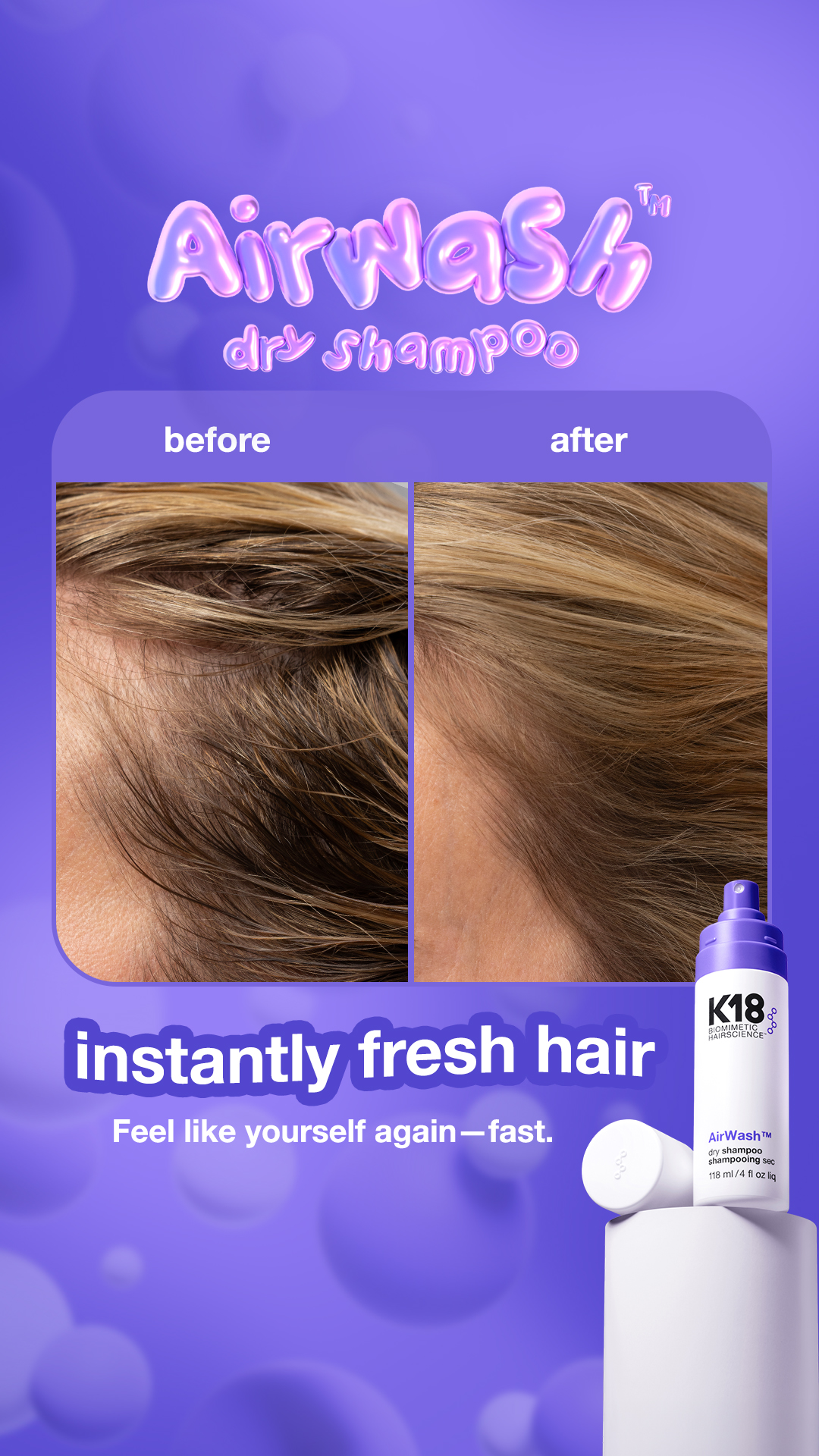K18 Hair Facebook ad