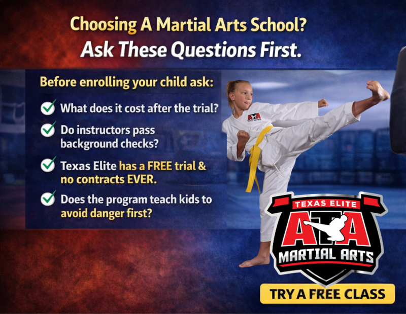 ATA Martial Arts - Texas Elite Granbury, Glen Rose & Cleburne Facebook ad: Try a Free Class Today