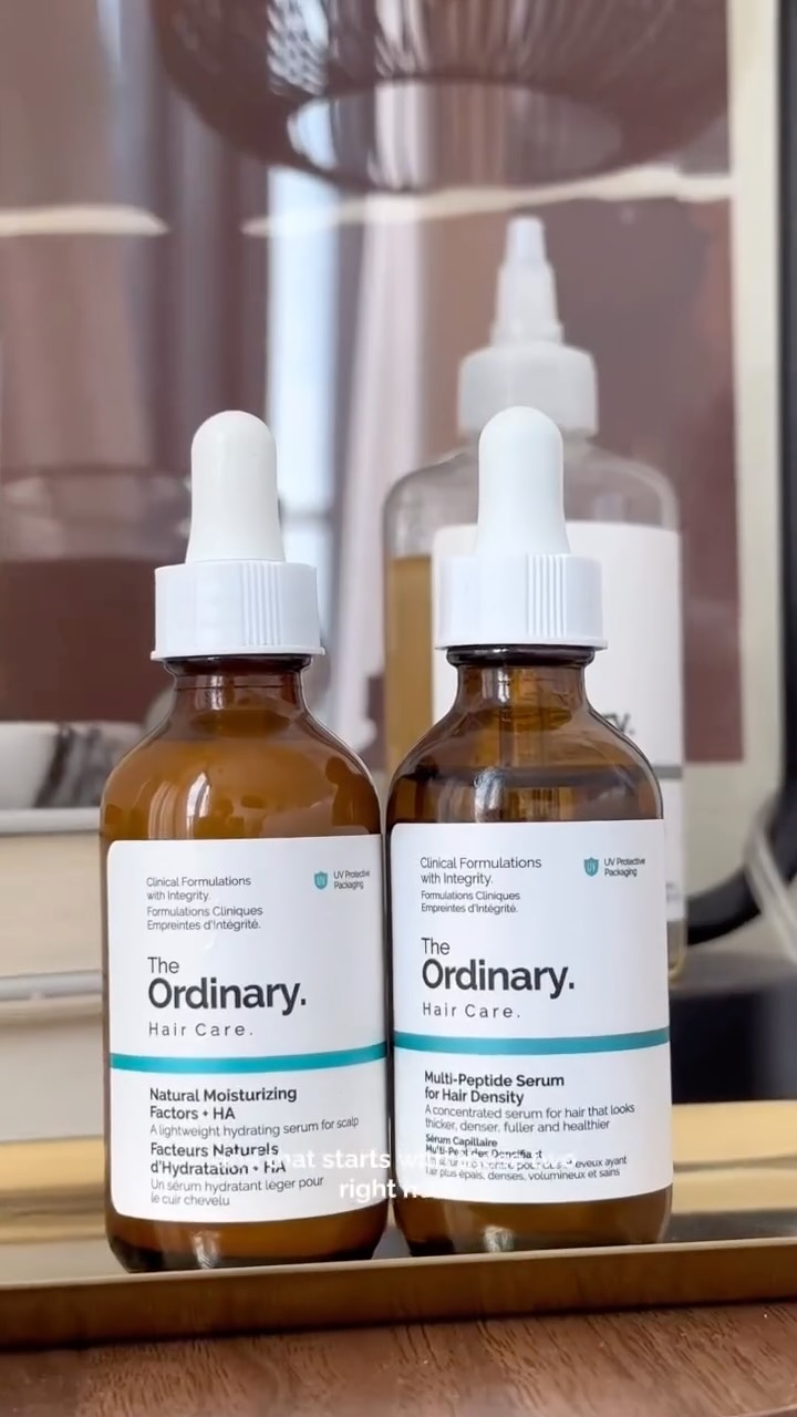 The Ordinary Facebook ad: Did you know we have two scalp serums?