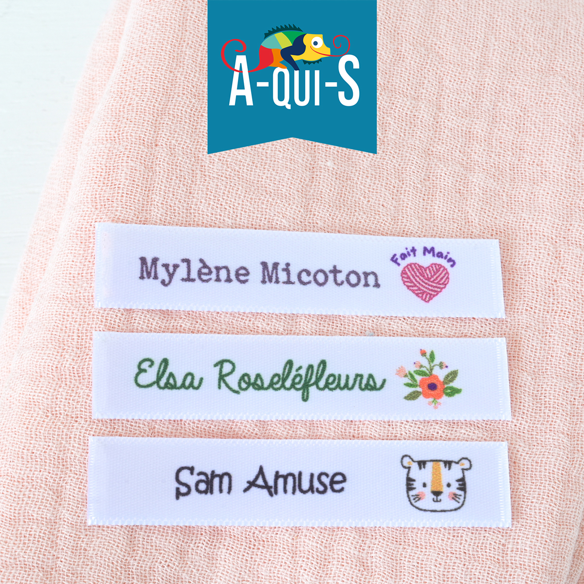 A-qui-S Facebook ad: Dès 10 étiquettes