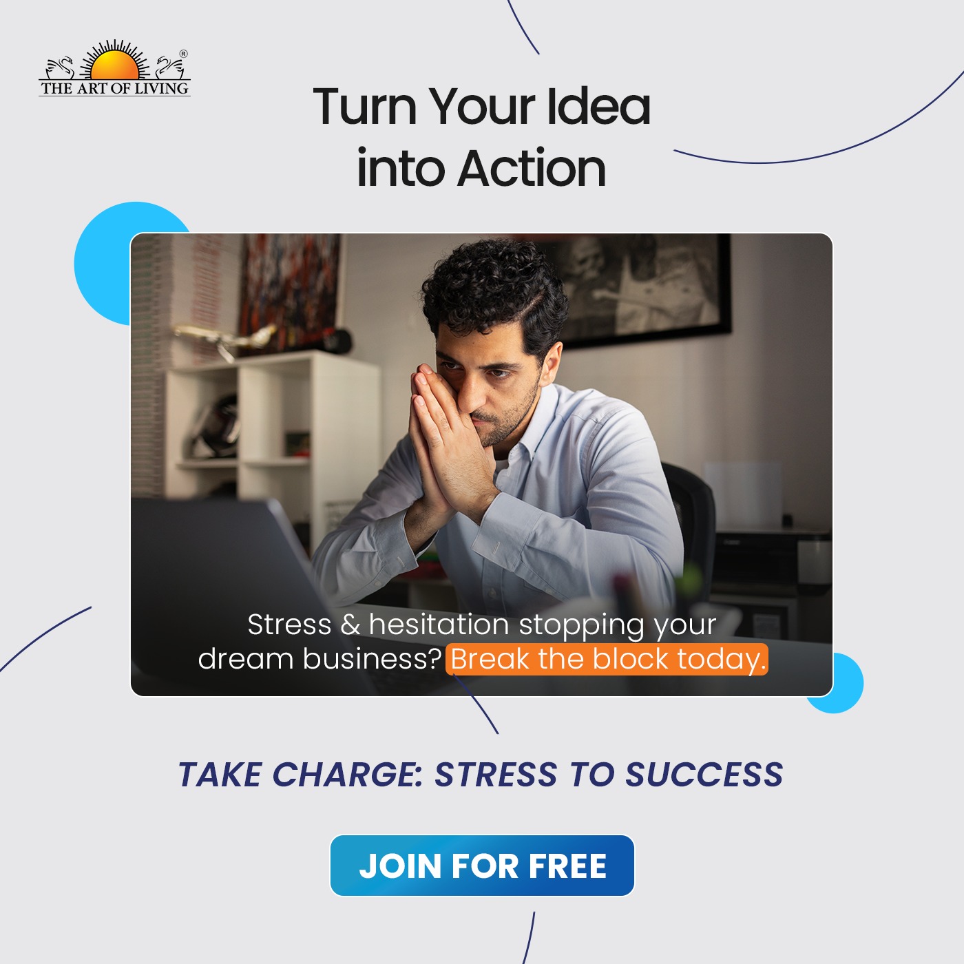The Art of Living Facebook ad