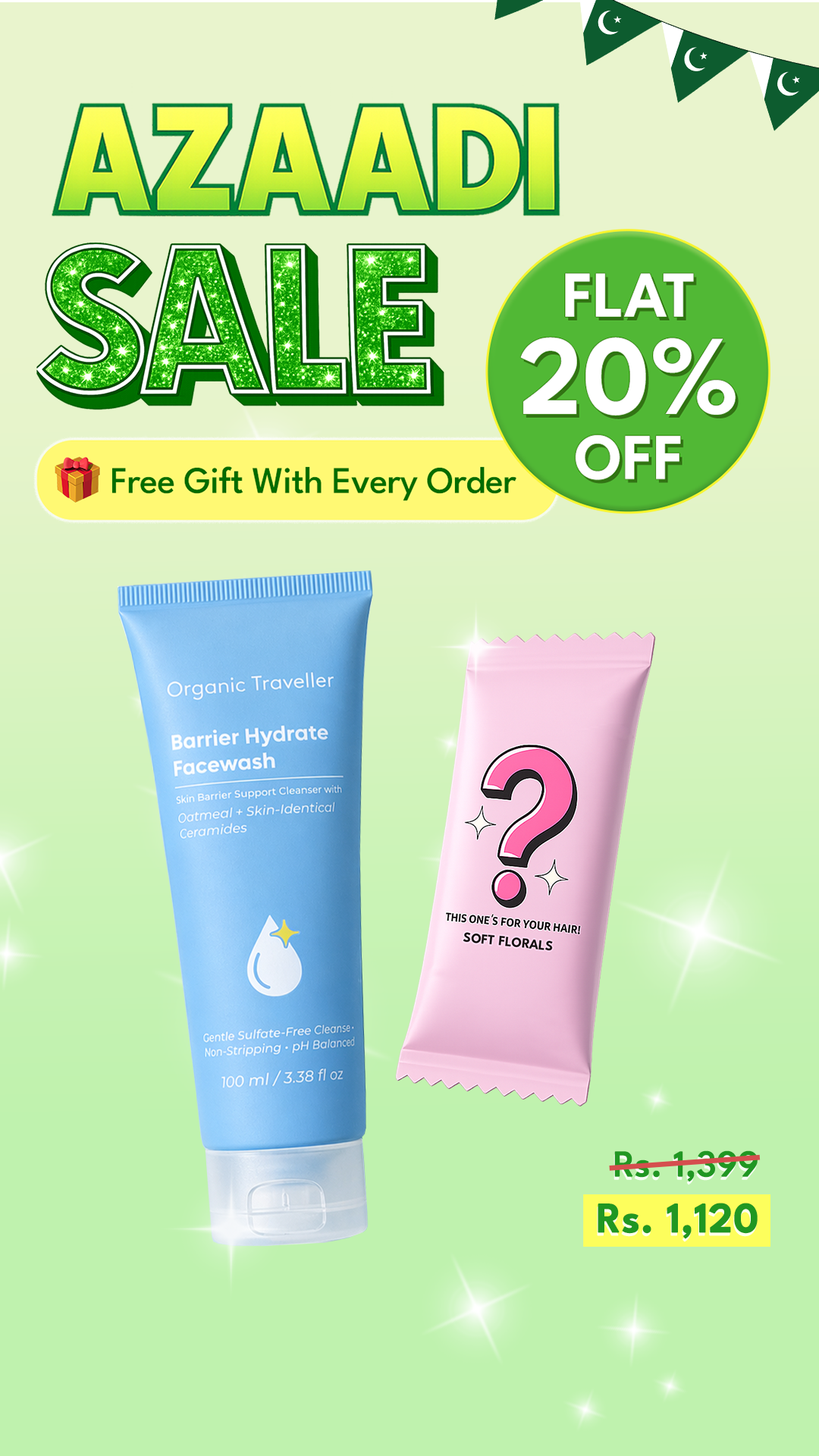 Organic Traveller - Skincare Facebook ad