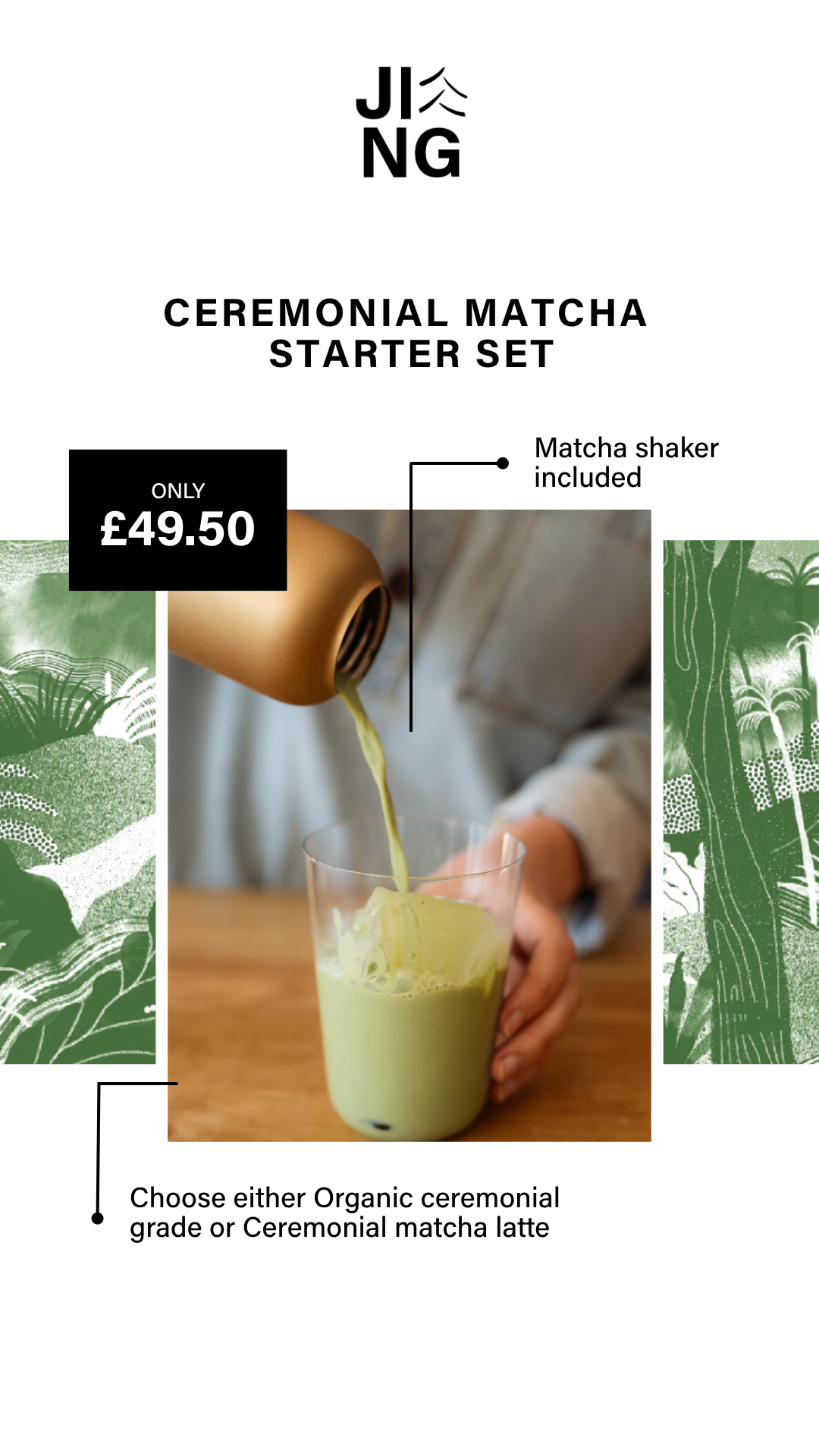 JING Tea Facebook ad: Discover Exceptional Matcha