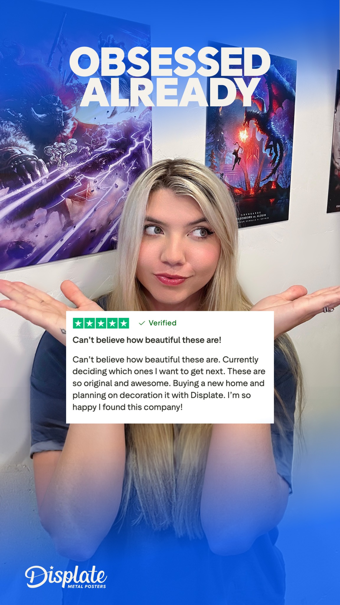 Displate Facebook ad
