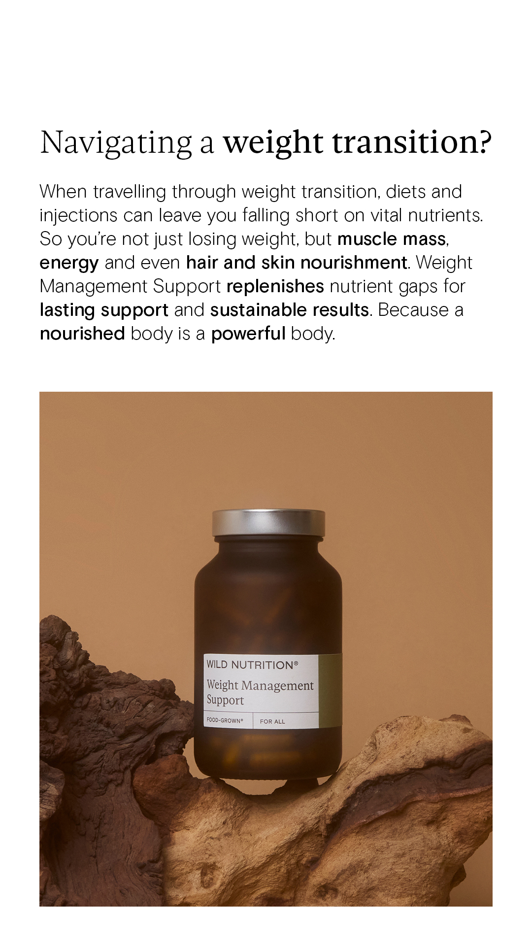 Wild Nutrition Facebook ad
