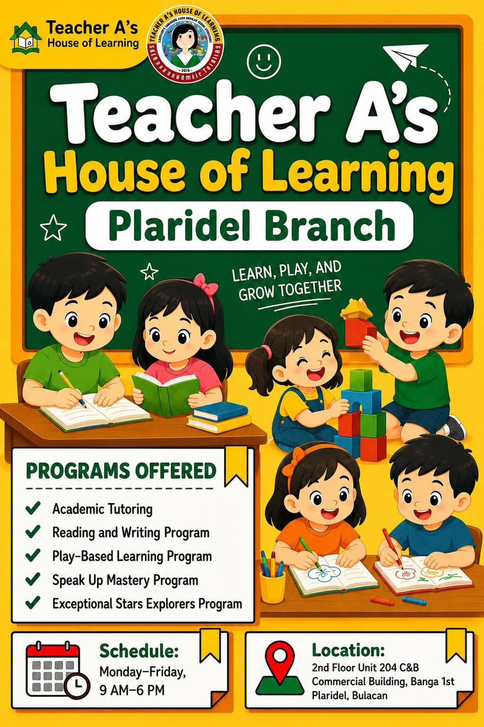 Teacher A’s House of Learning - Plaridel Bulacan Branch Facebook ad