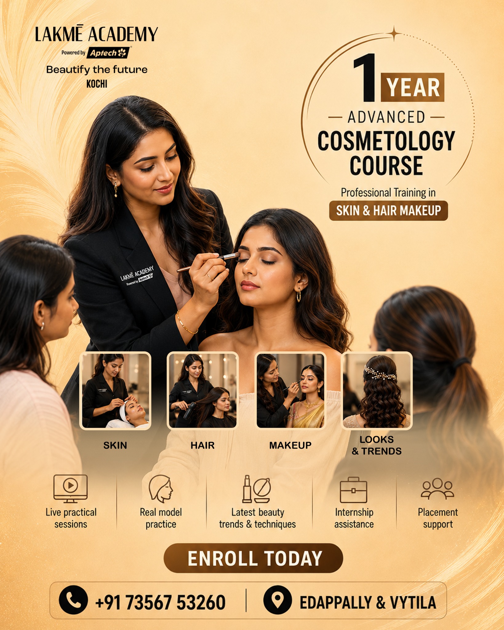 LAKME Academy KOCHI Facebook ad